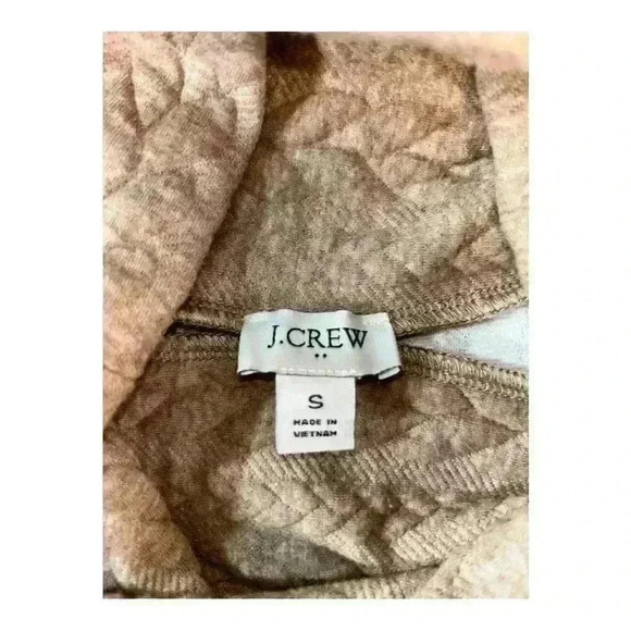 J. CREW Cable-knit cowlneck top Fits Sz Small, TRUE TO SIZE  color beige - Picture 5 of 5